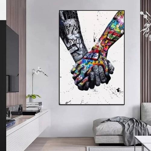 DIY Diamong Painting LOVE Graffiti Art Hand Full Drill Cross Stitch Crystal Art Mosaic Diamond Embroidery Home Decor