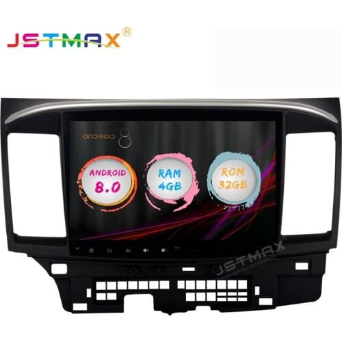 JSTMAX 10.2" Android 8.0 DSP Car GPS Player for Mitsubishi Lancer 10 EVO with 4G+32G Octa Core Auto Stereo Navi Radio Multimedia