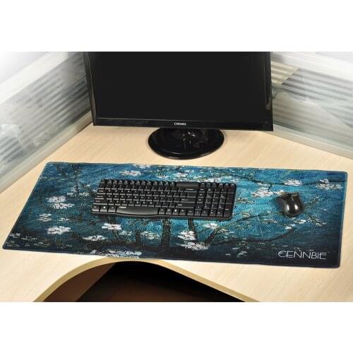 Cennbie Digital Patterns Rectangle Non-Slip Rubber Mousepad Gaming Mouse Pad 35.5in x 15.5in
