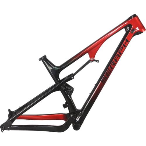 Full Suspension MTB carbon frame XC mountain carbon framset BB92 seraph FM038 bike frame