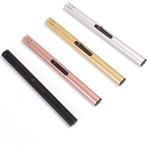 Hot sale Butane Gas lighter Kitchen Metal lengthened BBQ lighters Gun Windproof for Fireplace Novelty gadget