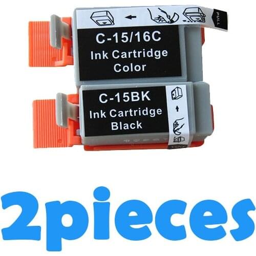 2pcs Compatible Ink Cartridge BCI15 BCI16 BCI-15 BCI-16 BCI15 16 For Canon i70 i80 SELPHY DS700 DS810 PIXMA iP90 mini220 Printer