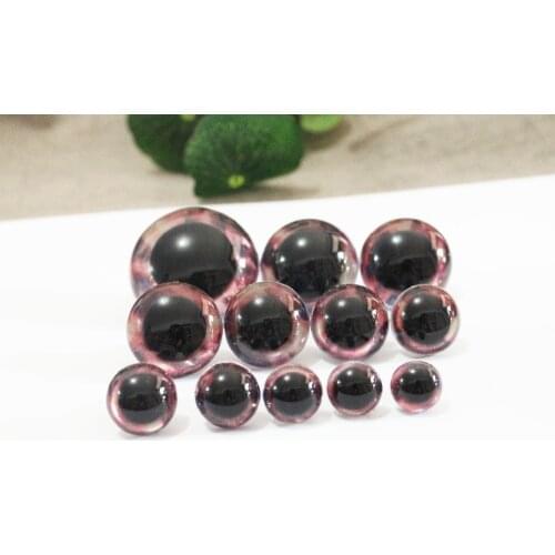 20pcs/lot 13mm--40mm round clear safety animal toy eyes +new glitter fabric+ washer for diy doll findings--02