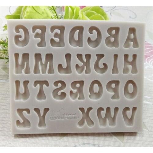 Hot 100pcs/lot Chocolate Molds Letters Numbers Silicon 3D Fondant Mold Cakes Decorating Tools DIY Kitchen Bakeware Safety Molds