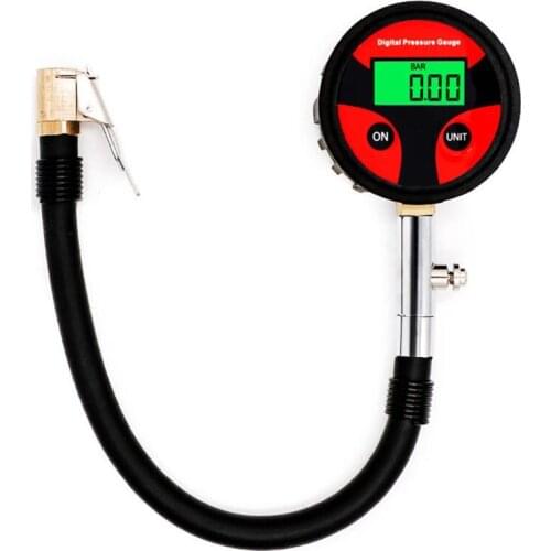 Digital Tyre Tire Air Pressure Gauge 0-200PSI LCD Display Manometer For Car Truck Motorcycle C45