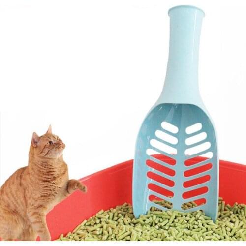 Cute Cat Litter Shovel Pet Cleanning Tool Dog Food Spoons Cat Product Plastic Scoop Cat Sand Cleaning Toilet