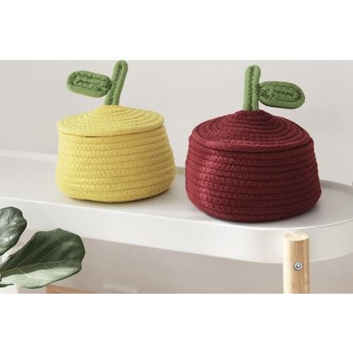 Cute Eco-friendly Cotton Thread Sewing Kit Desktop Key Storage Rim Snack Hussif Sundries Storage Box Storage Box