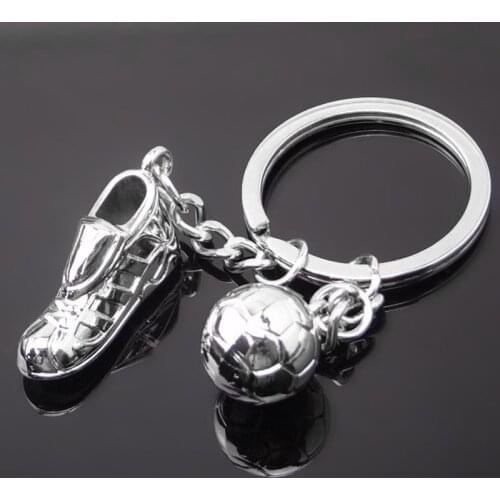 Mens Metal Football Keychain For Men Soccer Shoes Sneaker Key Chain On Pants Car Trinket Sport Jewelry Souvenirs Boy Party Gift