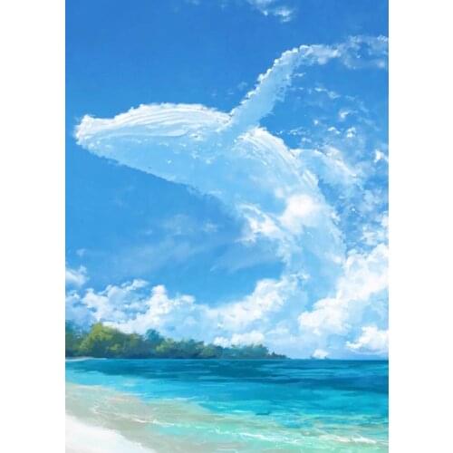 TAILOR Diamants Cuadros 5D diamond painting Cross stitch kit set Full square haft diamentowy tools landscape dolphin sea blue