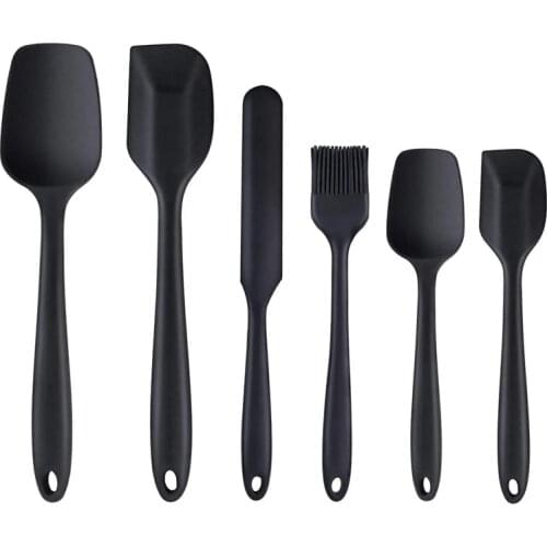 Onnfang 6-piece silicone kitchenware Spatula Set Non-Stick Cream Mixing Spatula Oil Brush Spatula Baking Tools Set