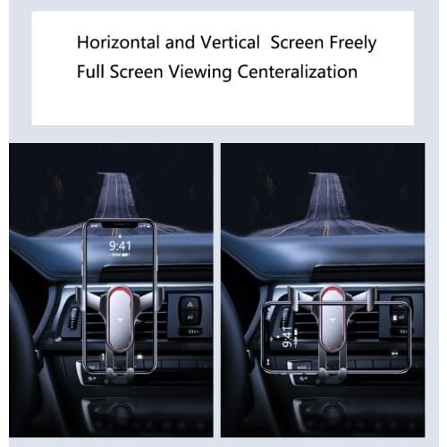 Upgrading Version Car Air Vent Phone Bracket Horizontal Vertical Mount Freely Gravity Lock Phone Holder for Universal Phone