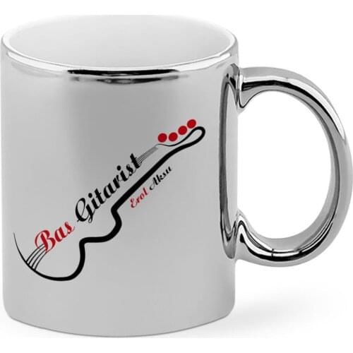 Personalized Professional Bass Guitarist Chrome Mug Cup-2