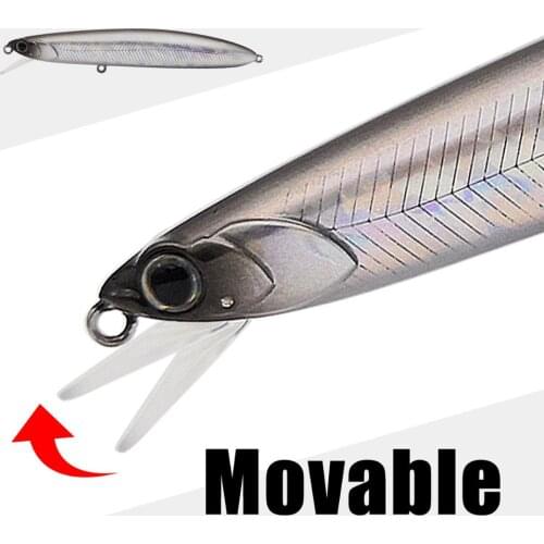 SF110/SS110 S18.5g Sinking Minnow 17.5g Floating Wobblers Artificial Bait For Bass Jerkbait Fishing Wobbler For Pike Fishing