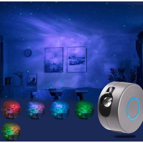 Led Colorful Night Light Novelty Gift Star Galaxy Projector Living Room Bedroom Decor Plug In Remote Control Romantic Night lamp