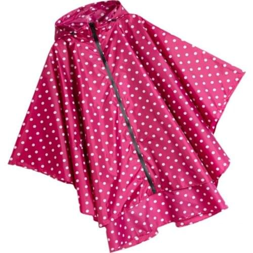 Unisex Raincoat Rain Poncho Polka Dot Raincoat Portable Rain Jacket For Men And Women