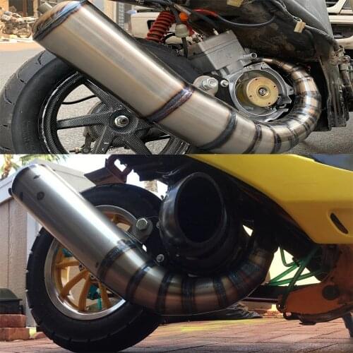 DIO AF18 AF25 54.5mm Motorcycle Exhaust for Honda DIO AF18 AF25 90cc-125cc Performance Exhaust Muffler Racing Exhaust Pipe