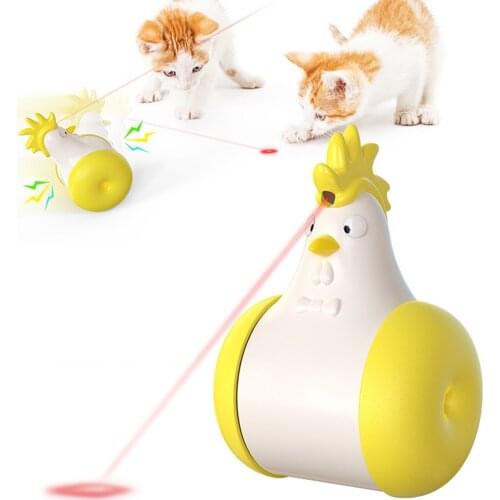 1pc Cat Toy Automatic Infrared Teasing Cat Toy Laser Teaser Tumbler Cat Interactive Pet Tool Cat Teaser Toy Pet Supplies