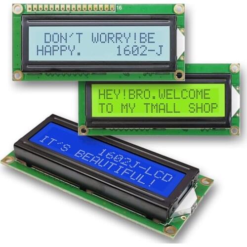 1602 LCD Screen Module SPLC44780C Controller 3.3V Blue Backlight IIC Interface