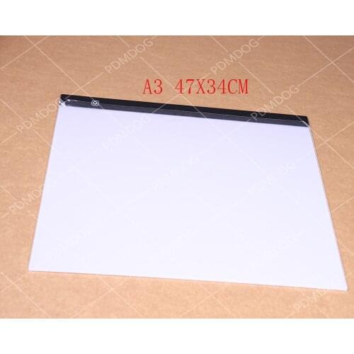 A3 Size 47x34cm LED Light Pad Board 5d Diamond Painting Tracing Copy Board with 3 Level Brightness USB Powered Drawing Tablet
