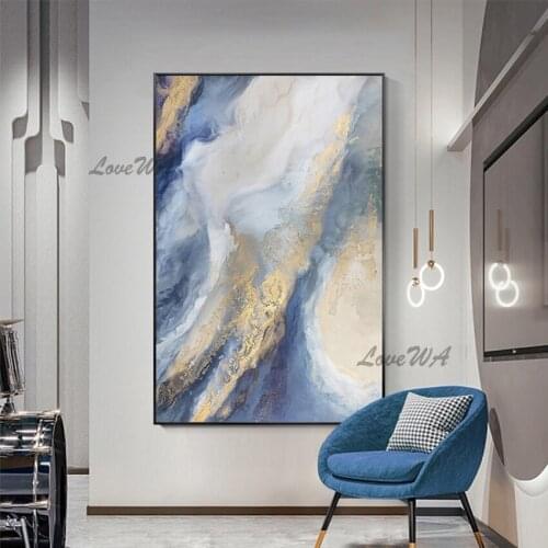 New Arrival Home Wall Flower Canvas Art Handmade Abstract Foil Oil Painting Canvas Wall Art Modern Home Decoration Piece Art