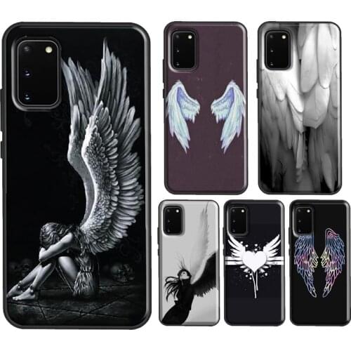 Angel Wings Heart Case For Samsung S10 S20 Plus S8 S9 S10e Cover For Galaxy Note 20 Ultra 8 9 Note 10 Lite