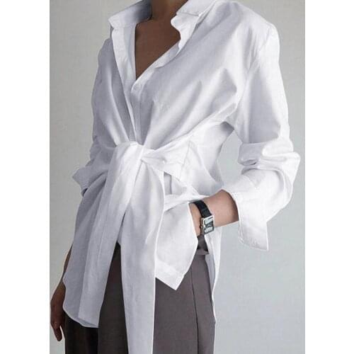 Huan-Qing Womens Black Shirts