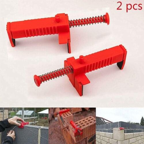 2Pcs Wire Drawer Bricklaying Tools Fixator Gradienter Clamping Range 9-12cm for Building Construction Fixture Leveler Instrument