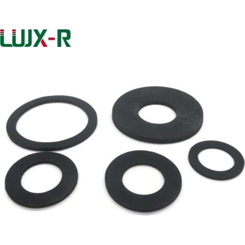 LUJX-R 3mm Flat Gasket Sealing Ring Washer Flange Rubber Gaskets "O"Plain Ring DN15/20/25/32/40/65/80/200~500 Rubber Seal Ring