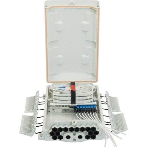 New Black/White fiber splitter box FTT-H716 outdoor 16 port fiber optic distribution box FTTH equipment terminal box