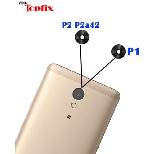 New Back Rear Camera Lens Glass Replacement For Lenovo Vibe P1 Lens With Sticker For Lenovo VIBE P2 Back Rear Camera Lens