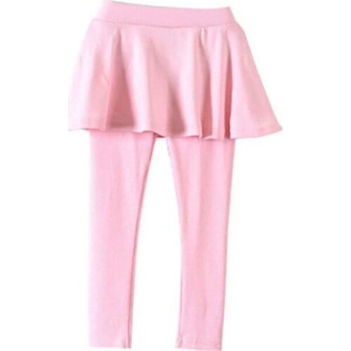 2021 Autumn Kids Baby Pants Cotton Girl Leggings Toddler Star Sequins Skirt Skinny Long Bottoms