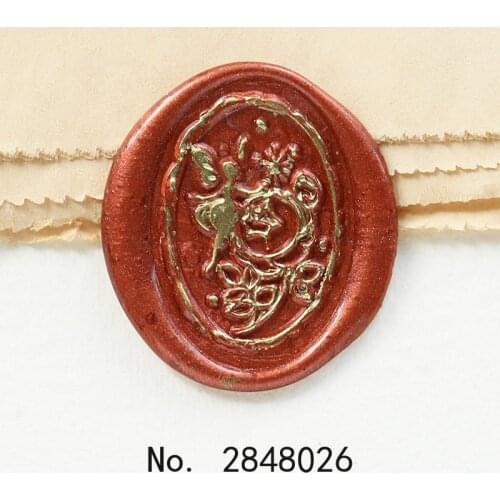 Fairy and flowers Seal Stamp,Wedding Wax Seal Stamp Kit,gift packing Flowers seal,Parry wax seal stamp,Oval shape stamp