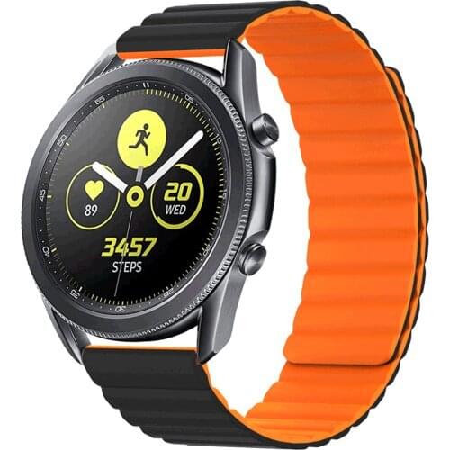 Watch Strap for Huawei Watch GT GT2 Sansung Galaxy Watch 3 Magnetic Leather Loop Band for Galaxy Active 1 2 Quick Release Pins