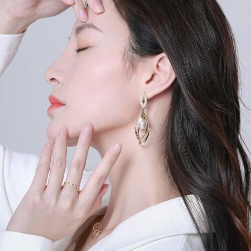 Niche exaggerated earrings female 2021 sterling silver designs are new tide summer earrings senior sense eardrop temperament