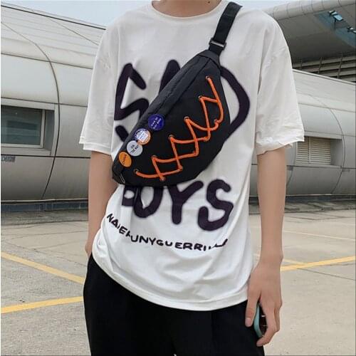 2021 Fashion Crossbody Bag Unisex Hip Banana Waist Bags Nylon Weave Chest Bag Sports Belt Phone Pouch Men Hip Fanny Pack