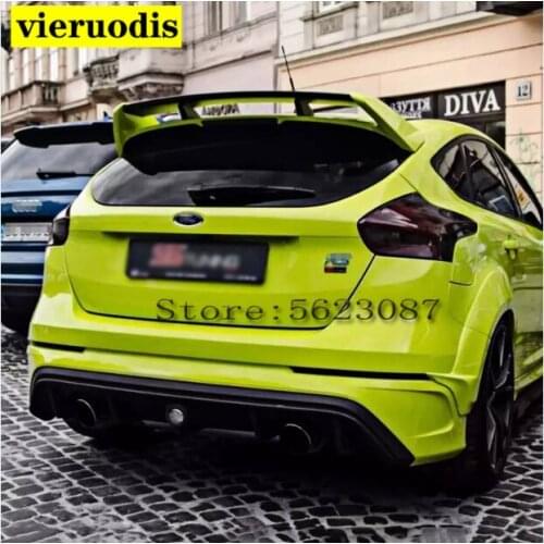High quality ABS material Big type spoiler For Ford Focus RS 2012 to 2015 rear spoiler primer DIY any color spoiler For Focus
