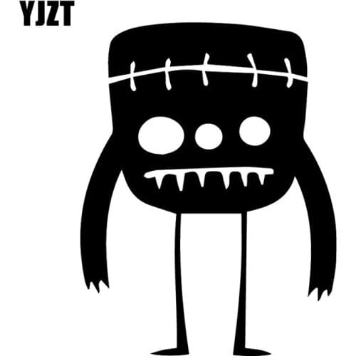 YJZT 13.2X17.2CM Frankenstein Cartoon Vinyl Decal Funny Car Sticker Accessories C25-1276