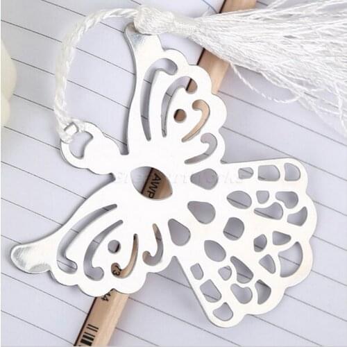 10pcs/lot)FREE SHIPPING+Book Lovers Collection Angel Bookmark Wedding Favors First Communions Party Giveaways For Guest