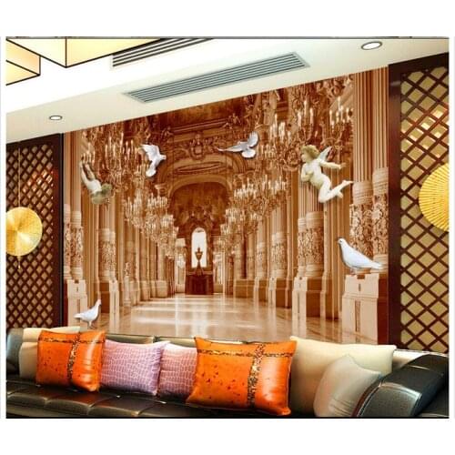 3d wallpaper for room Home Decoration European royal aristocratic 3D angel background wall wallpaper for walls roll