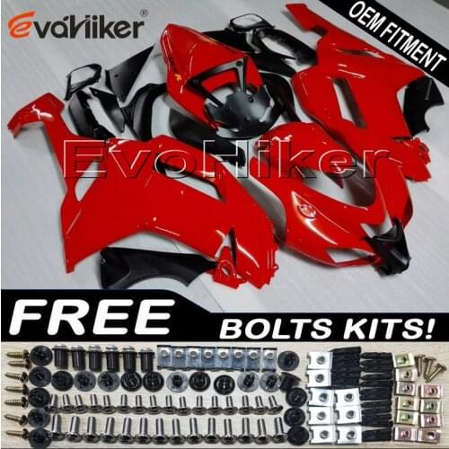 ABS Plastic Bodywork Set for ZX6R 2007 2008 ZX 6R 07 08 red Black ABS plastic motor panels kit
