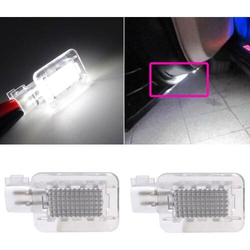 2Pcs Car LED Under Door Light Door Welcome Light Footwell for Volvo XC90 S60 S80 V70N XC70 S60N V60 C30 Car Light Accessories