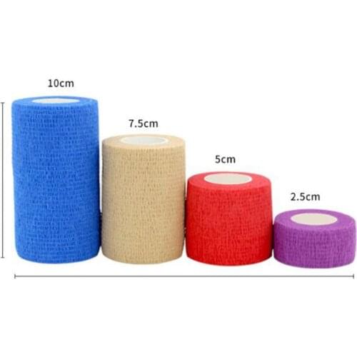 Free Shipping x50Rolls Medical Self Adhesive Elastic Bandage Colorful Sports Wrap Pets Emergency