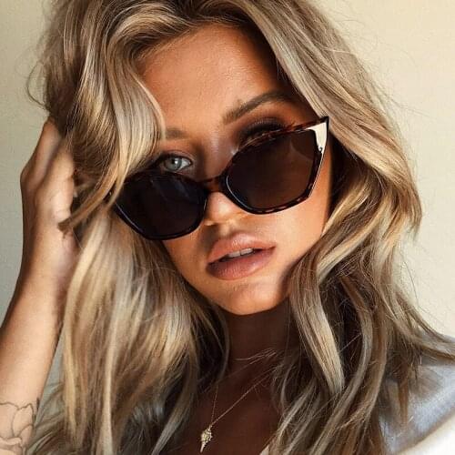 2020 brand Cat eye sunglasses woman Sexy Leopard shades vintage retro cateye Womens fashion glasses oculos de sol UV400