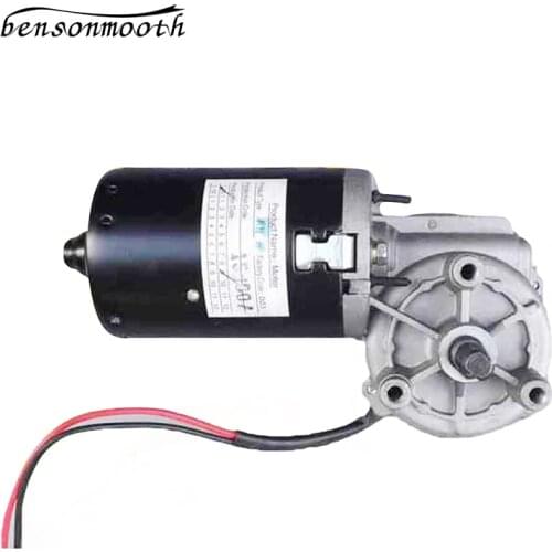Worm Gear Worm DC Reducer Motor 24V High Power High Speed Motor Self Locking Metal Gear Can Be Positive and Negative
