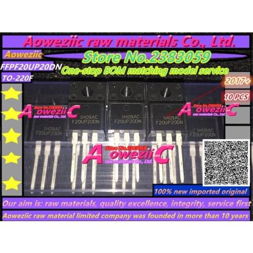 Aoweziic 2017+ 100% new imported original F20UP20DN FFPF20UP20DN TO-220F fast recovery diode 20A200V