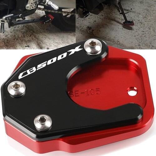FOR HONDA CB500X 2013 2014 2015 2016 2017 2018 2019 2020 2021 CNC Foot Side Stand Pad Plate Kickstand Enlarger Support Extension