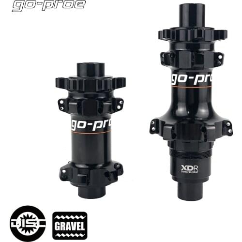 Go-proe GD07 Road Disc Straight Pull Hub 6 Bolt Lock Center Lock Hub Front 12x100mm Rear 12x142mm Shimano XDR For Gravel Wheel