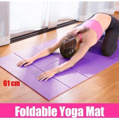 PVC senior foldable yoga mat thick 4mm Body aligning training sport carpet fitness mat Pilates gym workout exercise mat non-slip