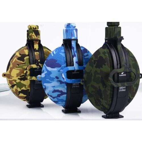Creative new outdoor sports kettle 580ML collapsible mountaineering travel cup silica gel kettle