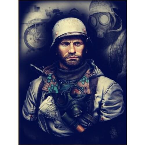 1:10 scale die-cast resin model needs to be painted with resin bust free shipping